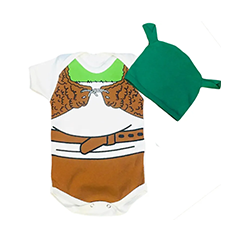 Body Bebê Shrek com Touquinha