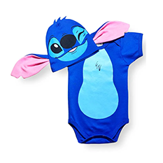 Body Bebê Lillo e Stitch com Touquinha