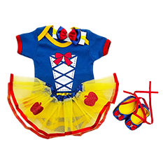 Kit Body Bebê Princesa Branca de Neve com Sapatilha e Faixa de Cabelo